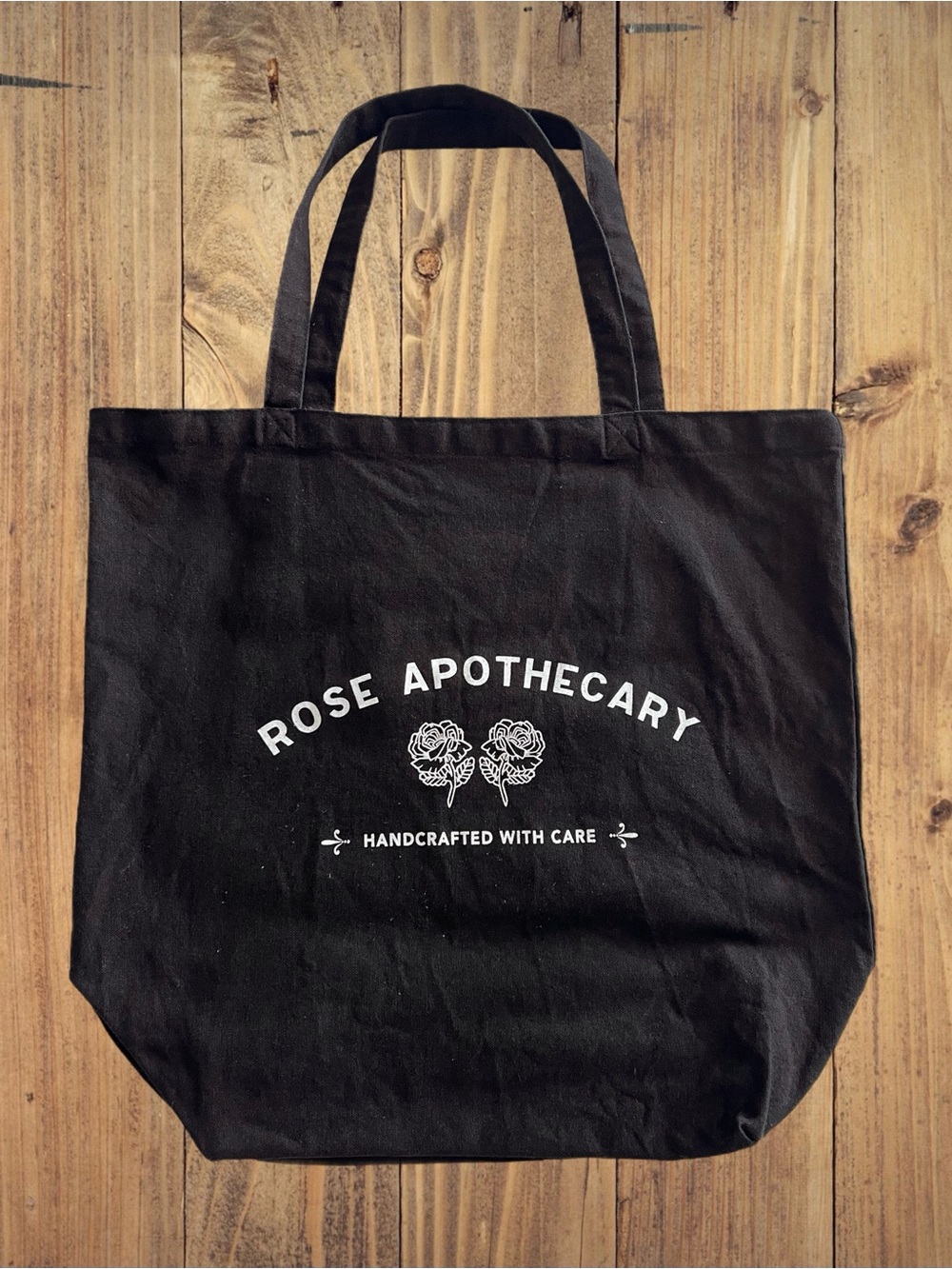 Schitt’s Creek Rose Apothecary Black Canvas Tote Bag David Rose